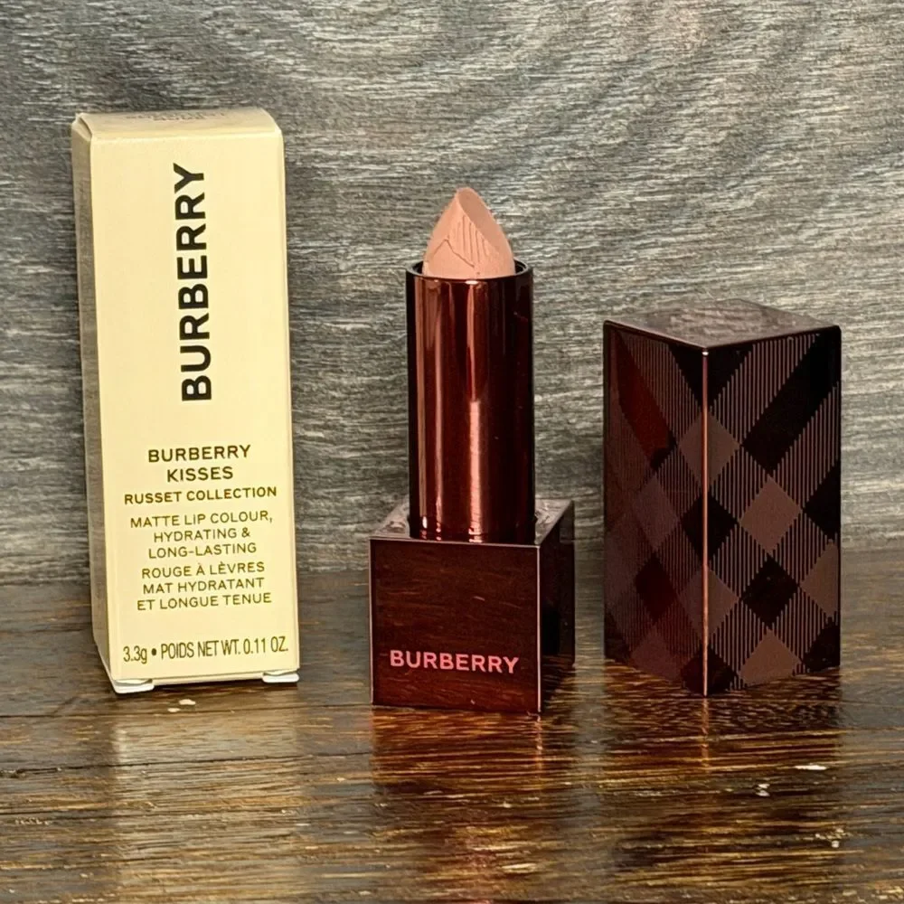 Burberry Kisses Matte Lipstick 09 Chestnut Nude Full Size NEW Russet Collection